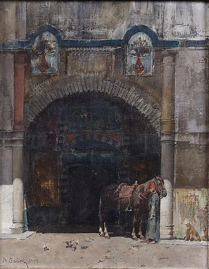 Cavallo all'ingresso del suk